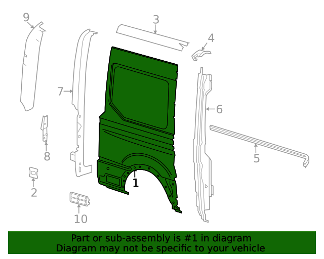 20152020 Ford Side Panel BK3Z61279D46B Blue Springs Ford Parts