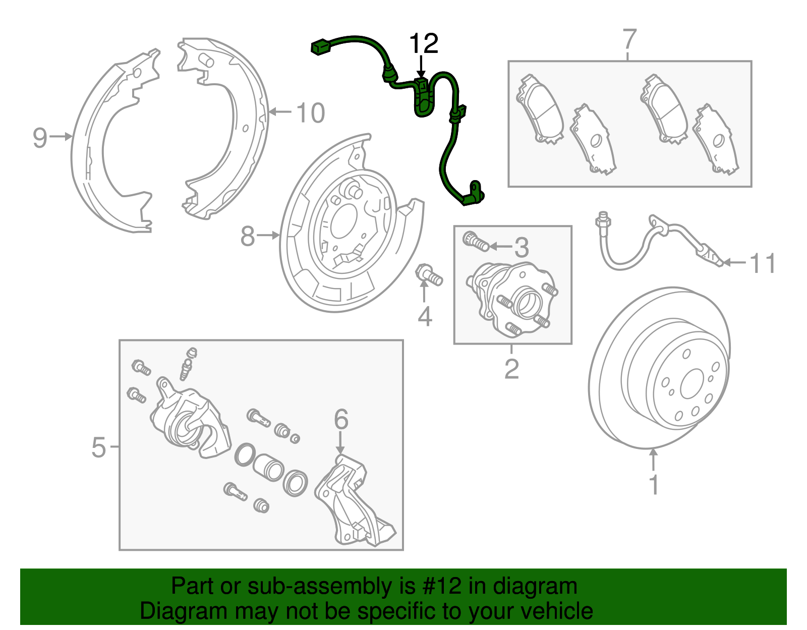 ABS Sensor Wire - Toyota (89546-0E020)