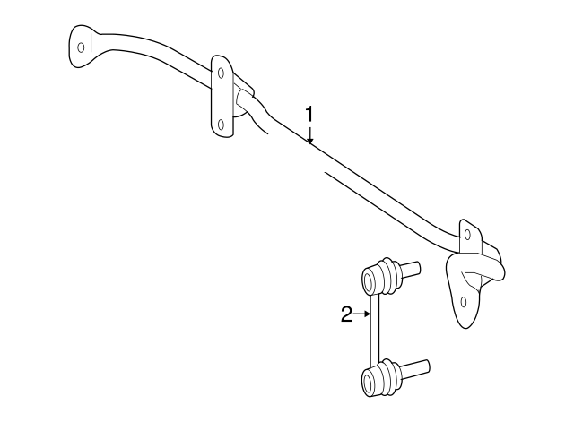 164-320-07-11 - Suspension Stabilizer Bar 2007-2012 Mercedes-Benz ...