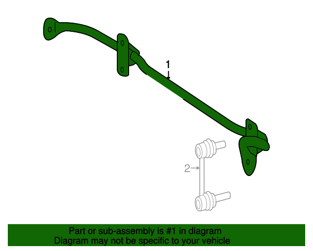 164-320-07-11 - Suspension Stabilizer Bar 2007-2012 Mercedes-Benz ...