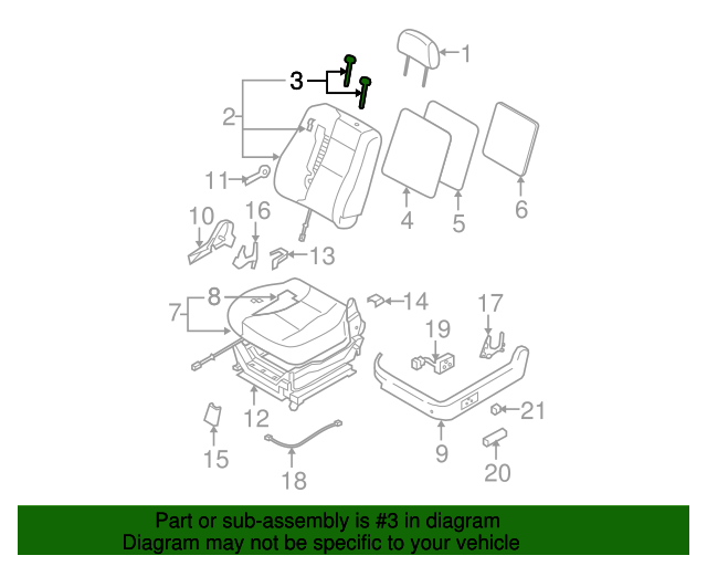 884813K100FC Headrest Guide 20072009 Kia Sorento Kia.Parts Store