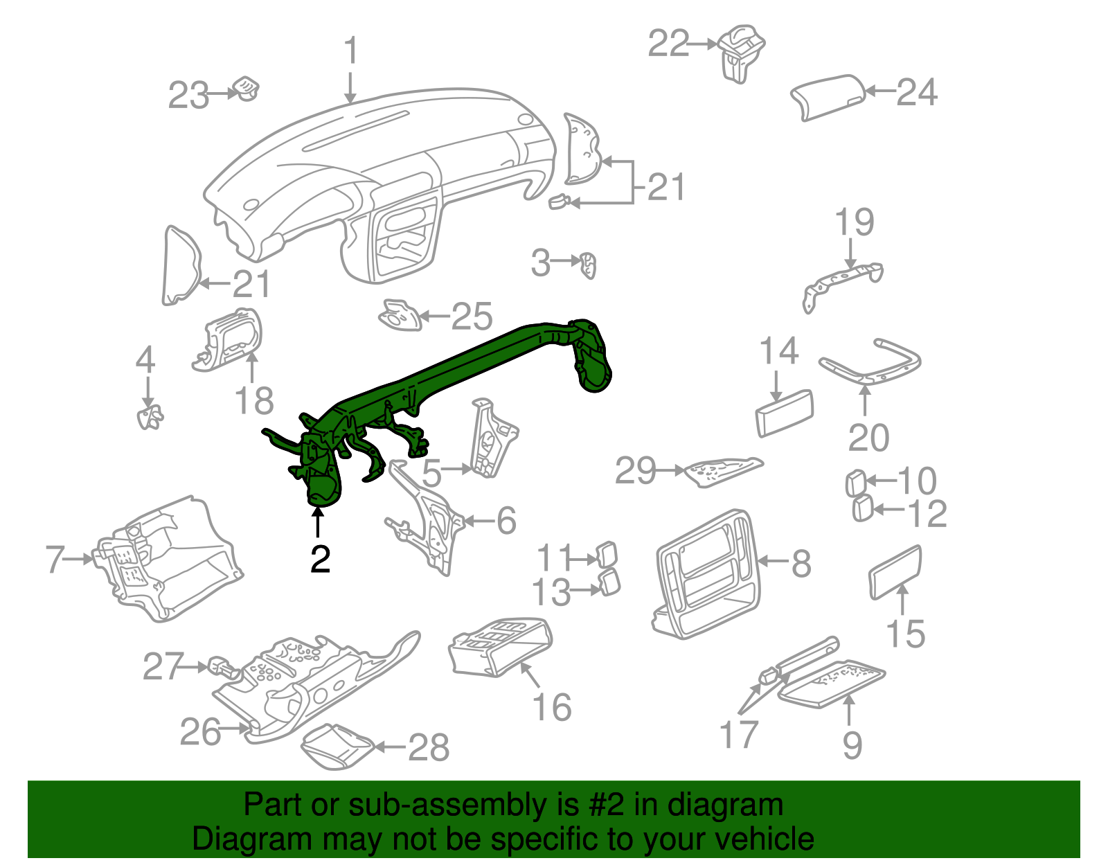 Cross-Member - Volkswagen (8D1-857-025-Q)