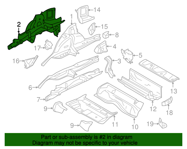 Genuine BMW 41-00-7-409-773 | Reinforced Panel | FREE Shipping on Most ...