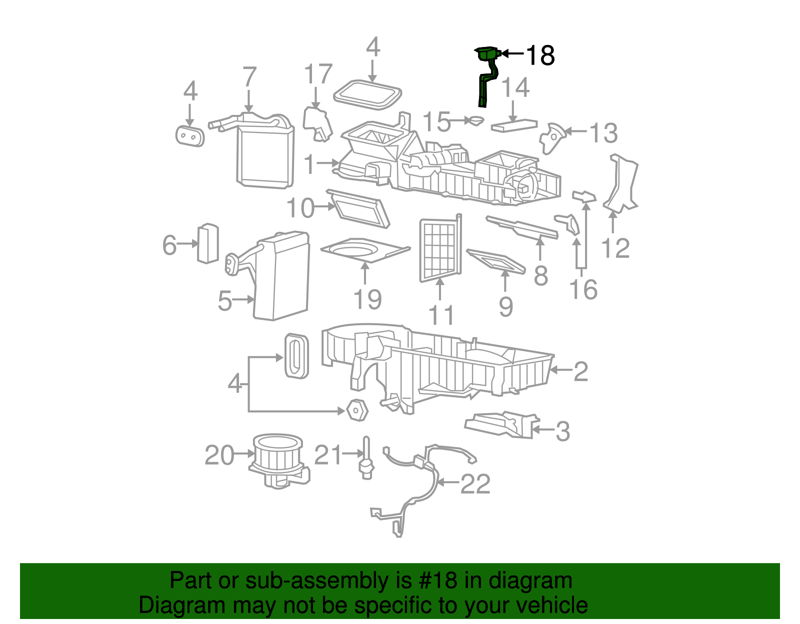Air Conditioning Refrigerant Temperature Sensor - GM (89018791)