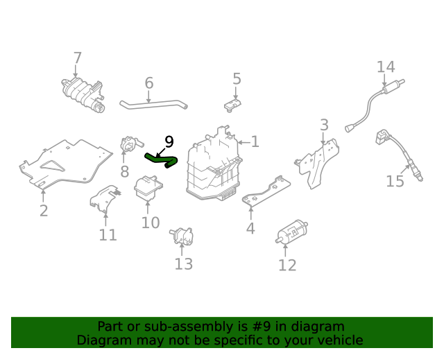 2020-2023 Nissan Frontier Vapor Hose 18791-9BT5B | Nissan Parts Plus