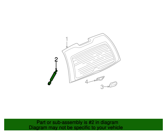 GM OEM Liftgate-Lift Cylinder 15120903