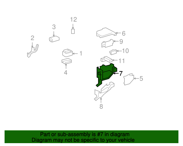 Toyota 82720-07060 Engine Room Junction Block Assembly, Engine Blocks - Canada