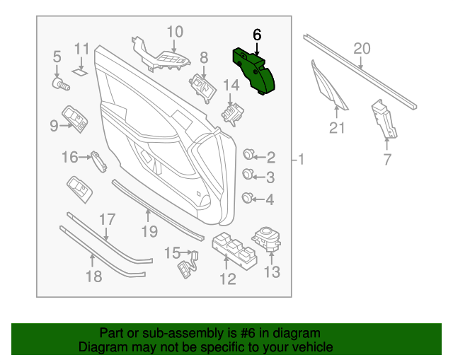 20112016 Kia Optima Door Trim Panel Pad 823932T000 Parts for Kia