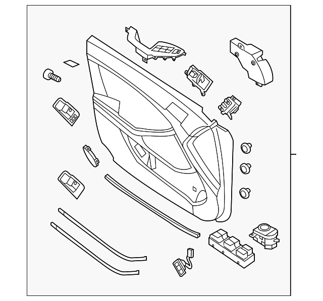 20142016 Kia Optima Door Interior Trim Panel 82308 4U140AVN OEM Parts Online