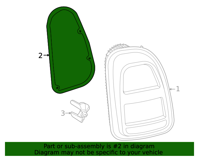 2021-2024 Mini Cooper Countryman Tail Lamp Gasket 63-21-5-A24-F03 | BMW ...