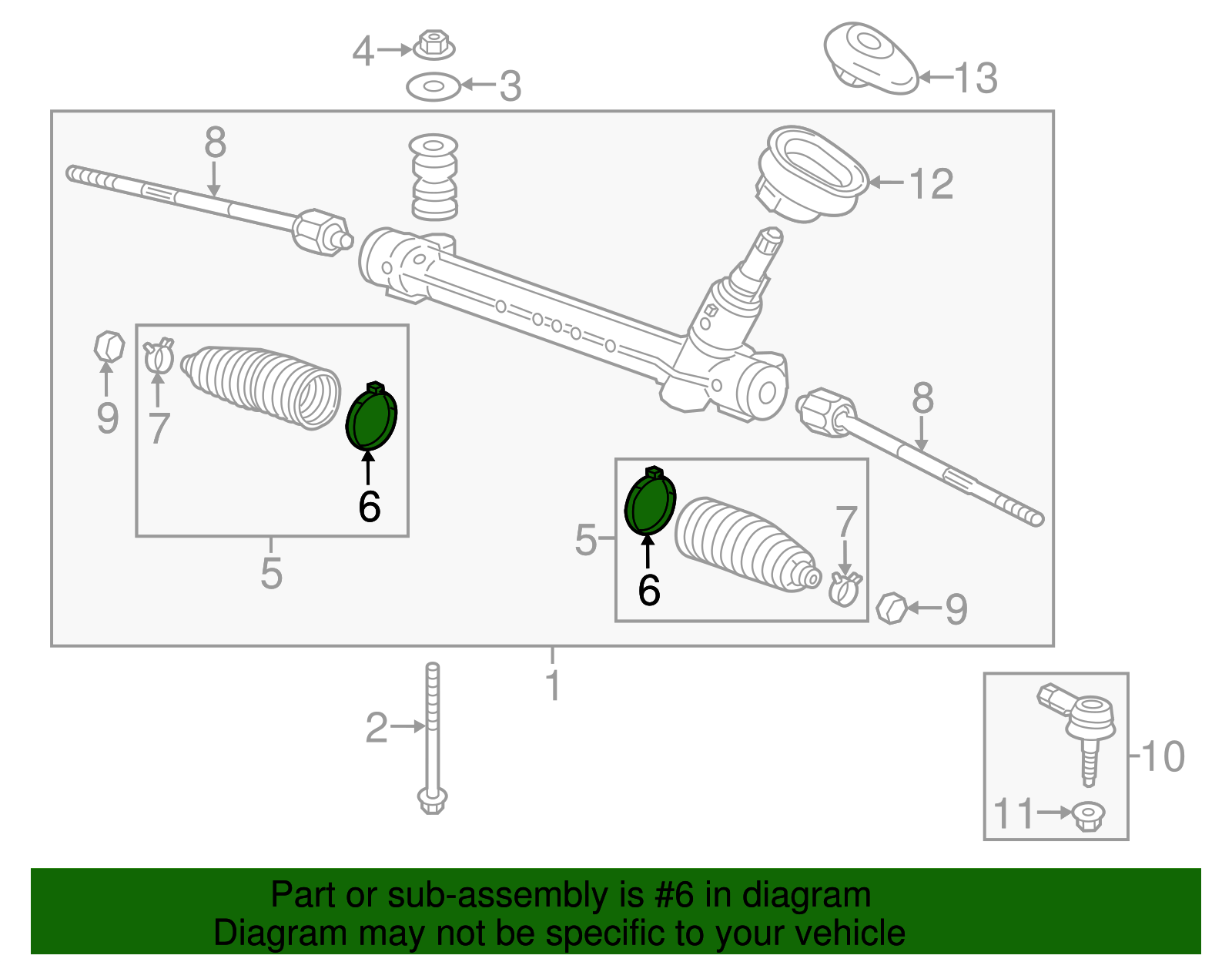 Steering Gear Boot Clamp - GM (95952932)