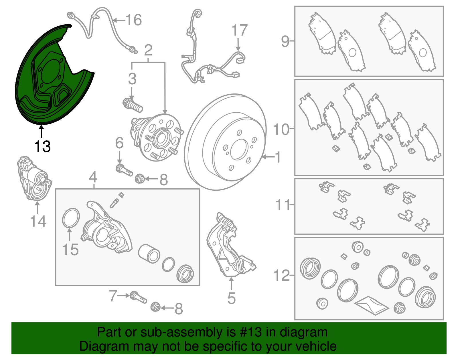 Backing Plate - Toyota (47881-F4030)