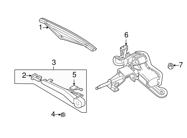 Genuine Wiper Arm for 1999-2001 Saab 9-5 | Part# 4563284 | Over 30 