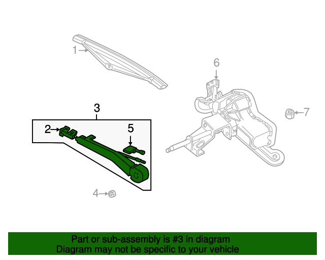 Genuine Wiper Arm for 1999-2001 Saab 9-5 | Part# 4563284 | Over 30 