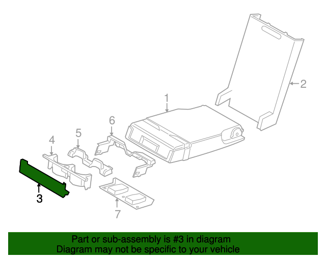 52-20-7-946-443 - Cover f cup holder 2021-2023 BMW | AutoNationParts.com