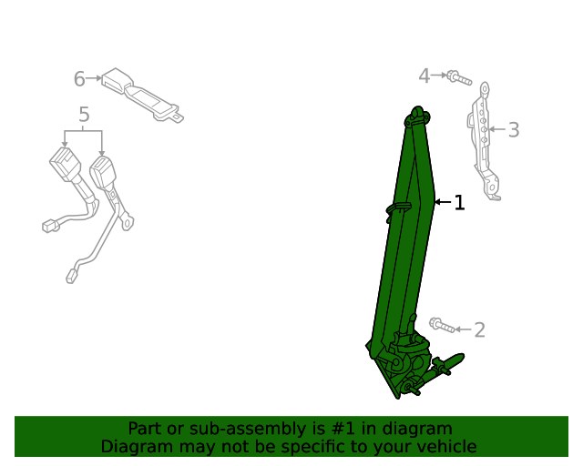 20192023 Mazda 3 Seat Belt Assembly BCYA57L90A MazdaParts