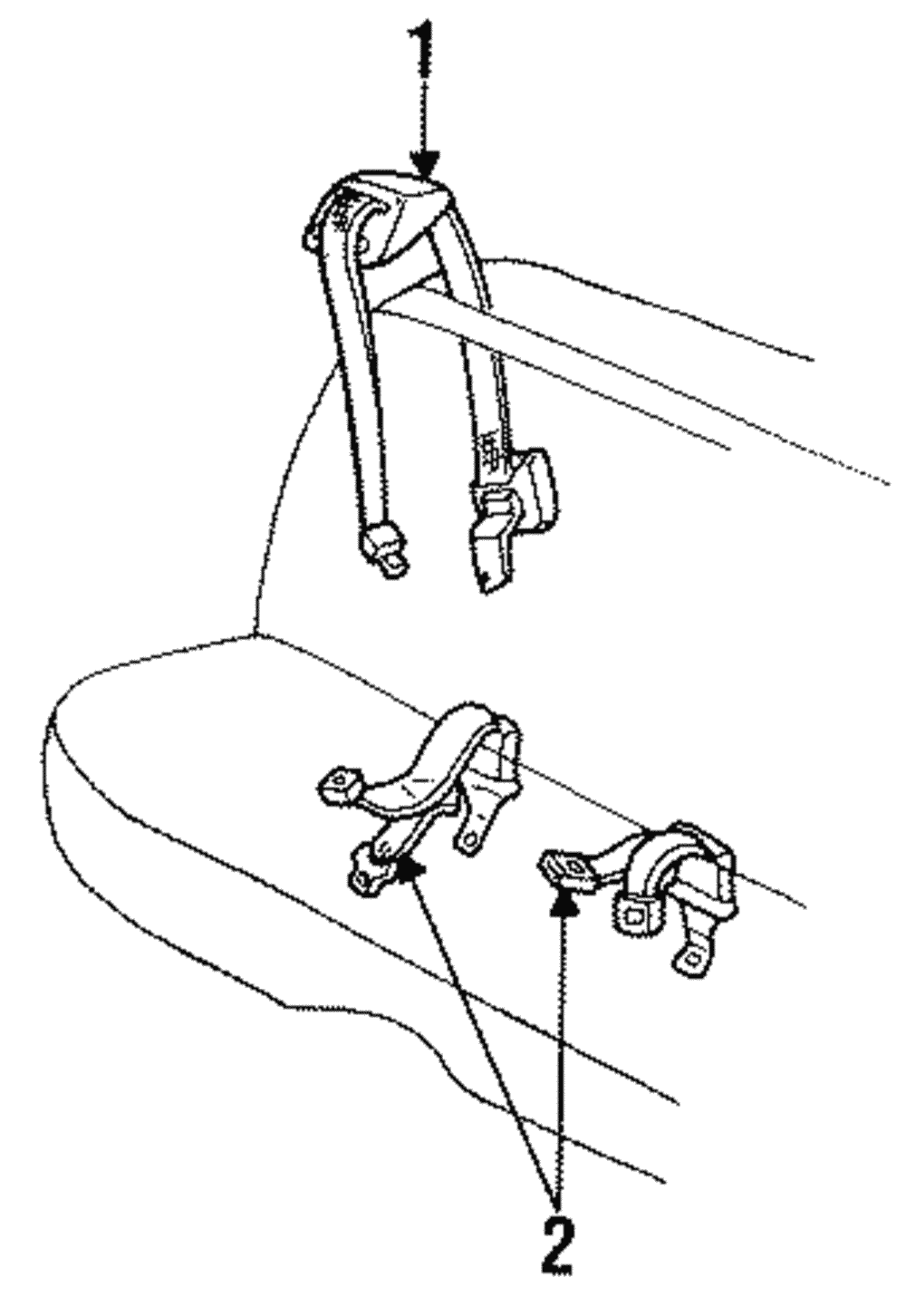Lap Belt Assembly - GM (12501950)
