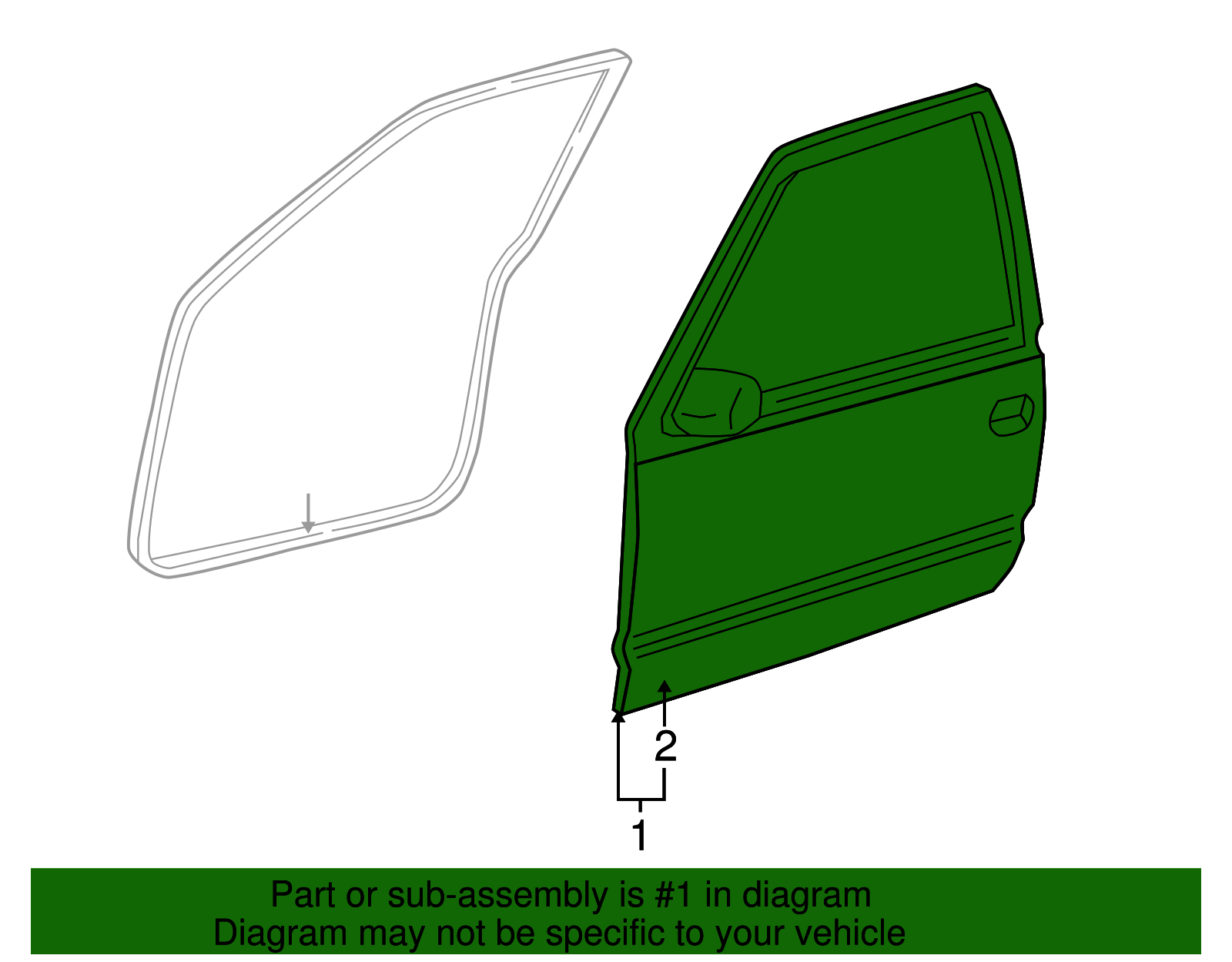 Door, Front Side - GM (88936989)