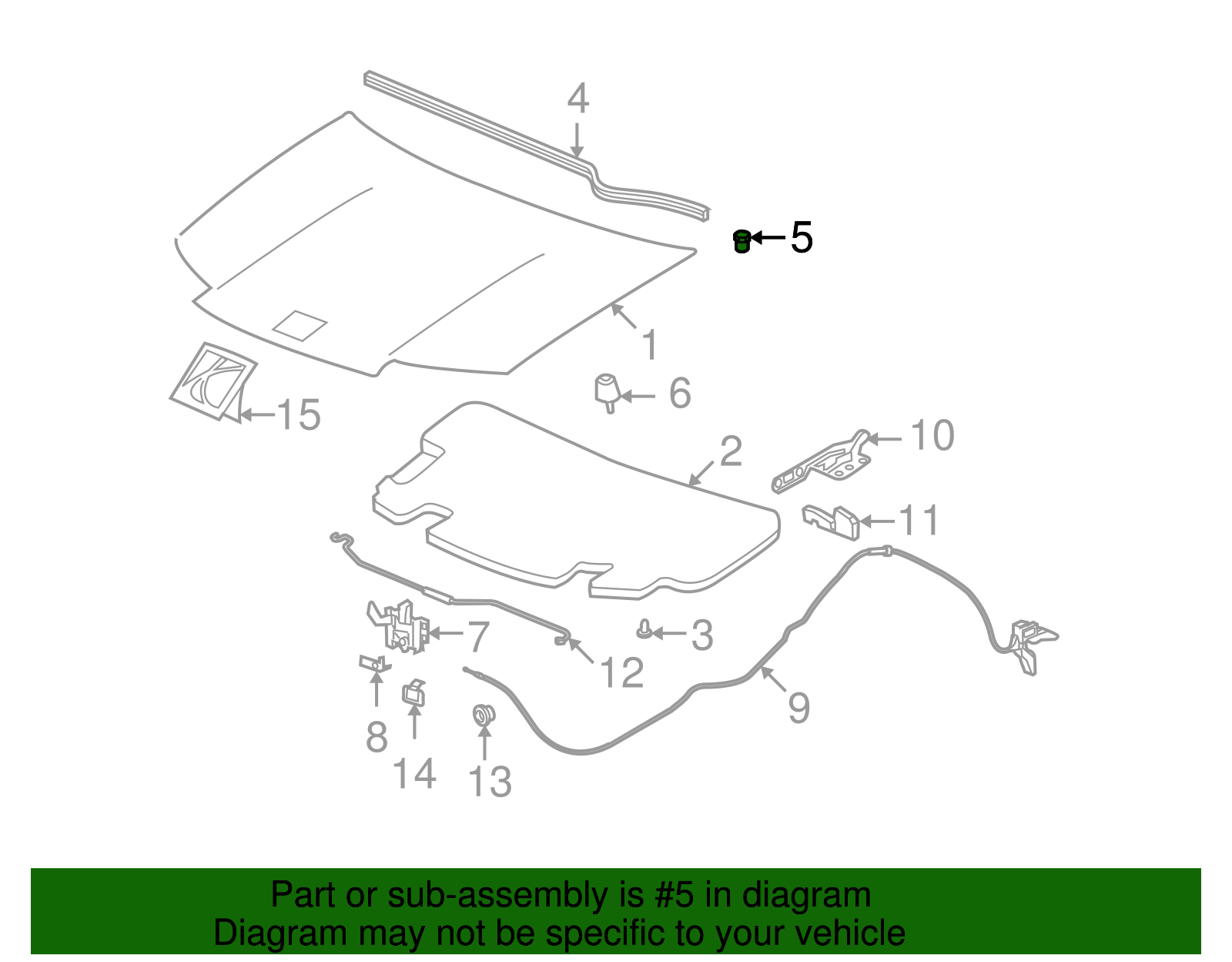 Hood Bumper - GM (22552599)