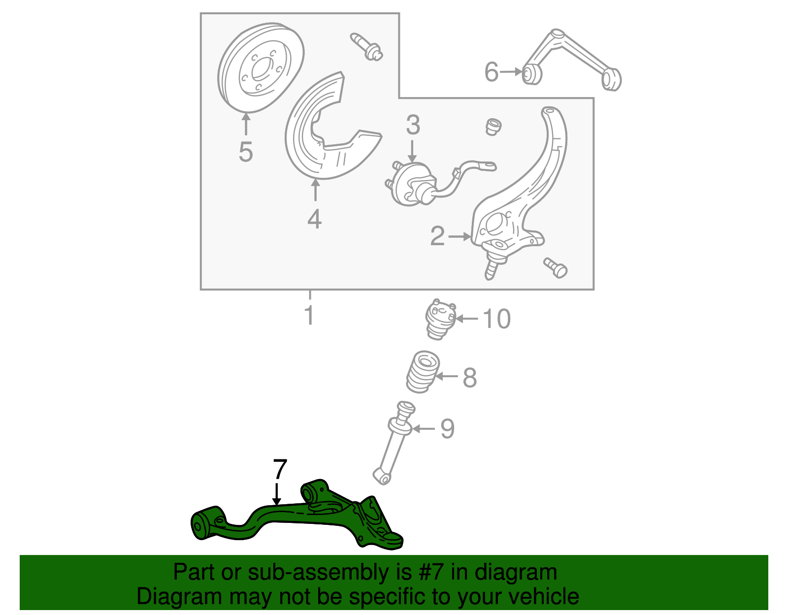 Suspension Control Arm - Ford (XW4Z-3079-AA)