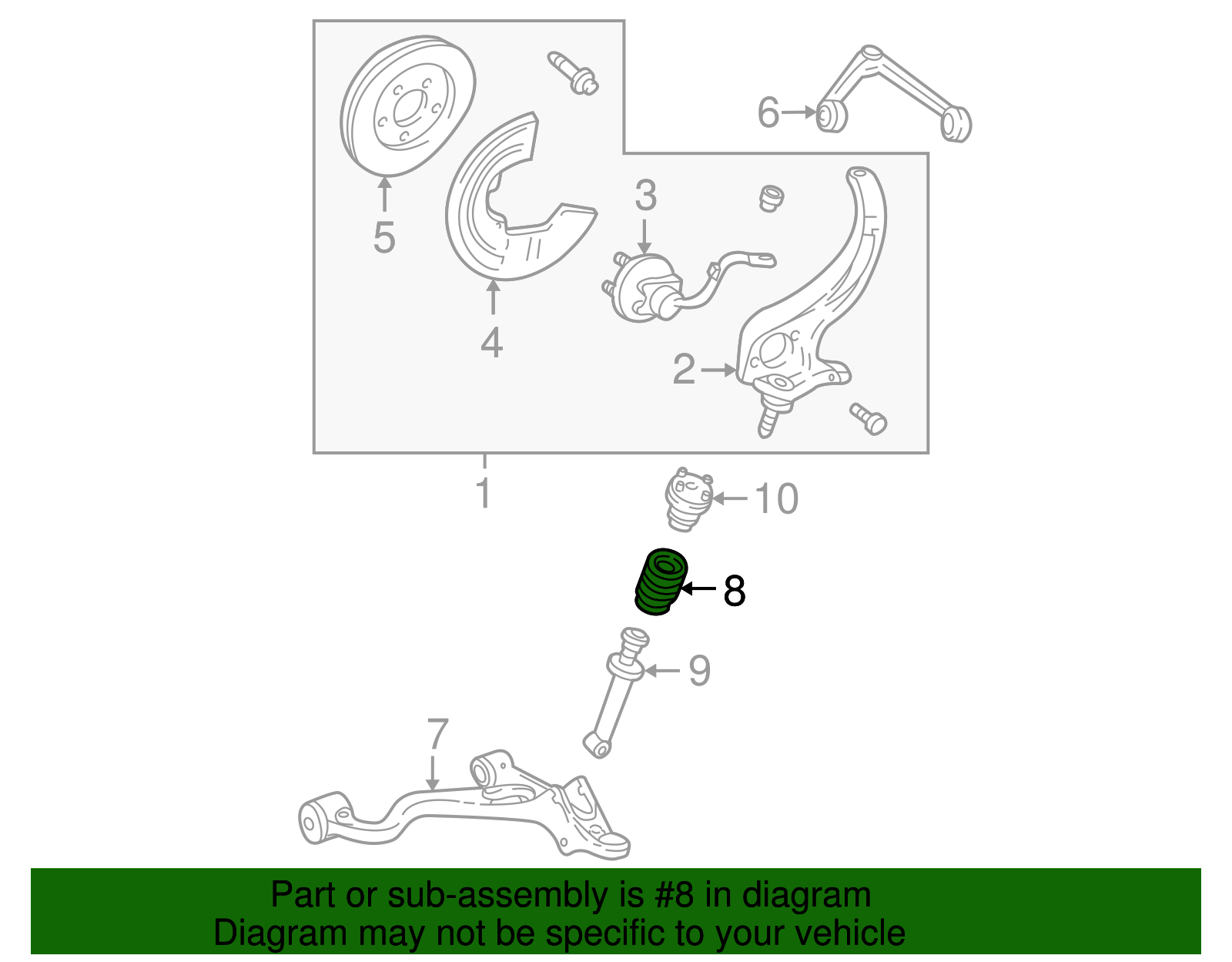 Coil Spring - Ford (XW4Z-5310-FA)
