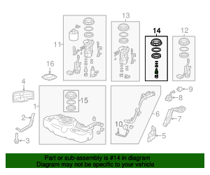 17052-TM8-L00 - Fuel Pressure Regulator 2010-2014 Honda Insight | Honda ...