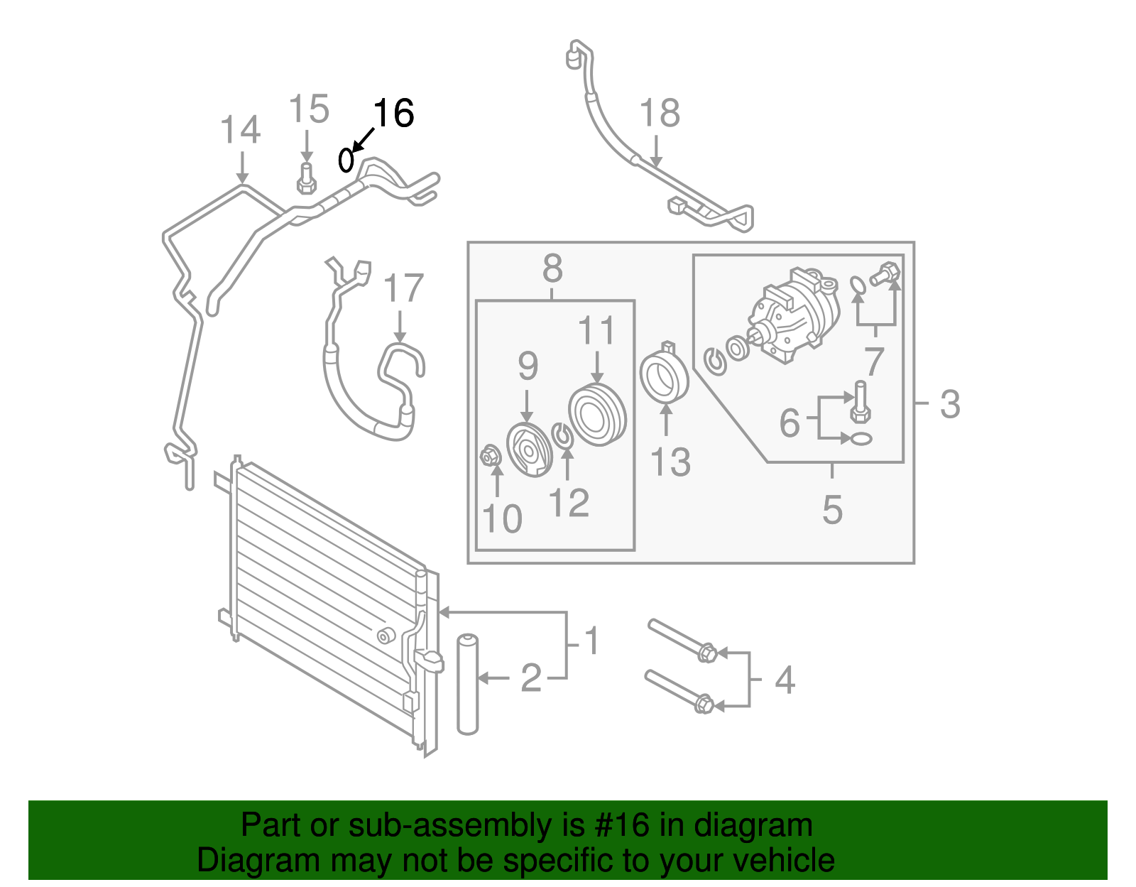 Air Conditioning Line O-Ring - GM (94535492)