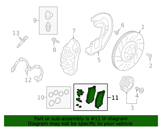 32300703 Brake Pads 2020 Volvo XC60 Volvo OEM Parts Direct