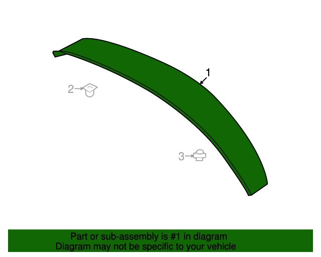 20132015 Nissan Sentra Rear Spoiler 960303SH1J Nissan Cheap Parts