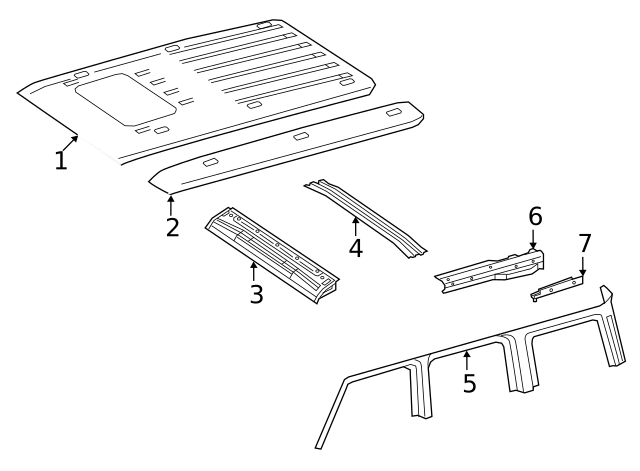 2019-2023 Mercedes-Benz Header Panel 463-650-20-00 | Mercedes Star Parts