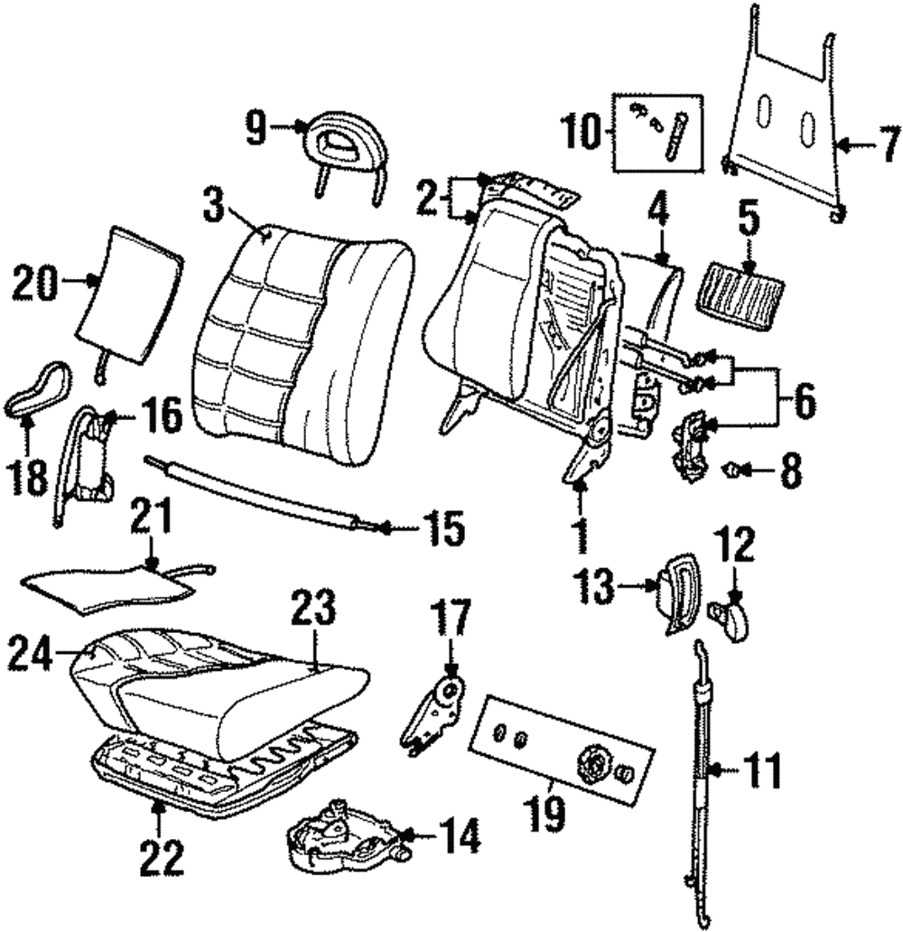 Cover, P/Seat Black Cushion                    *Gray - GM (90594449)