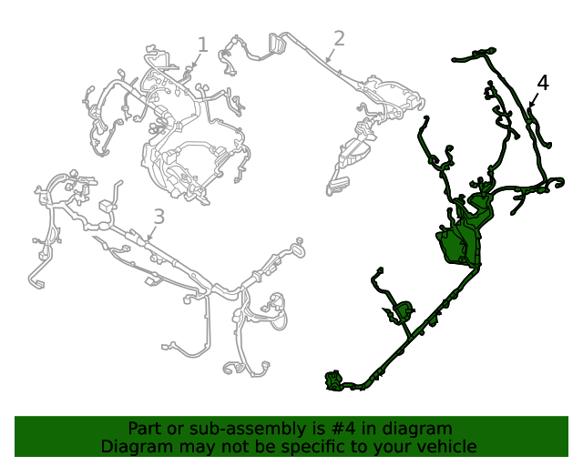 20162018 Nissan Maxima Wire Harness 240174RD1C Nissan Parts Plus