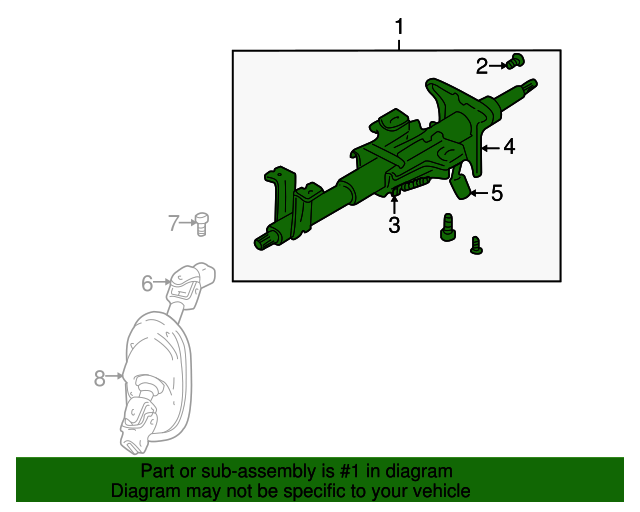 20012006 Kia Optima Steering Column 563103D000 QuirkParts