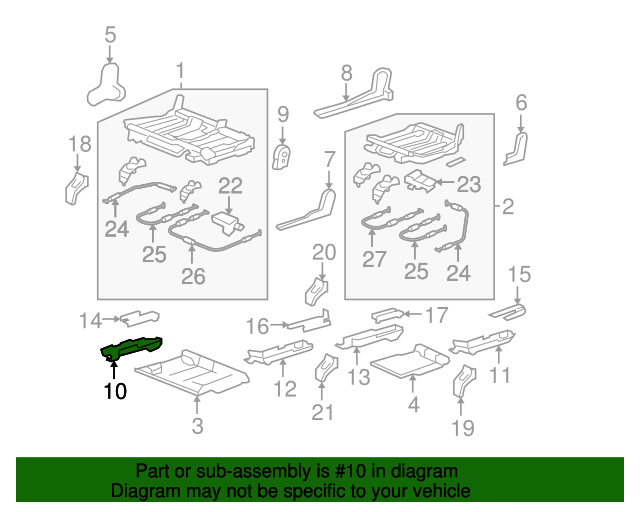 Honda Genuine Seat Rail Cover 82292-SWA-A01ZB
