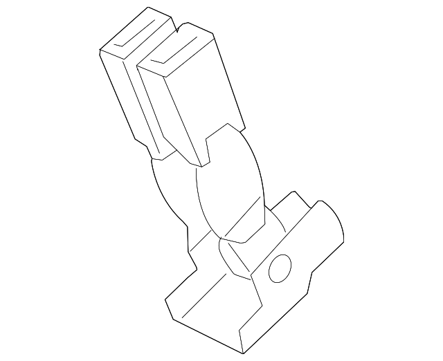 Ebony Rear Driver Side Center Seat Belt with Buckle - GM (19208911)