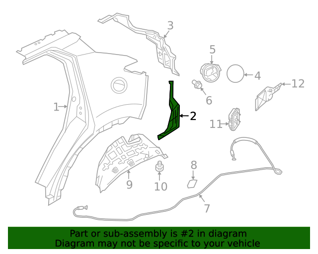 20182023 Nissan Kicks Corner Panel Driver's Side (LH) G81175RLAA