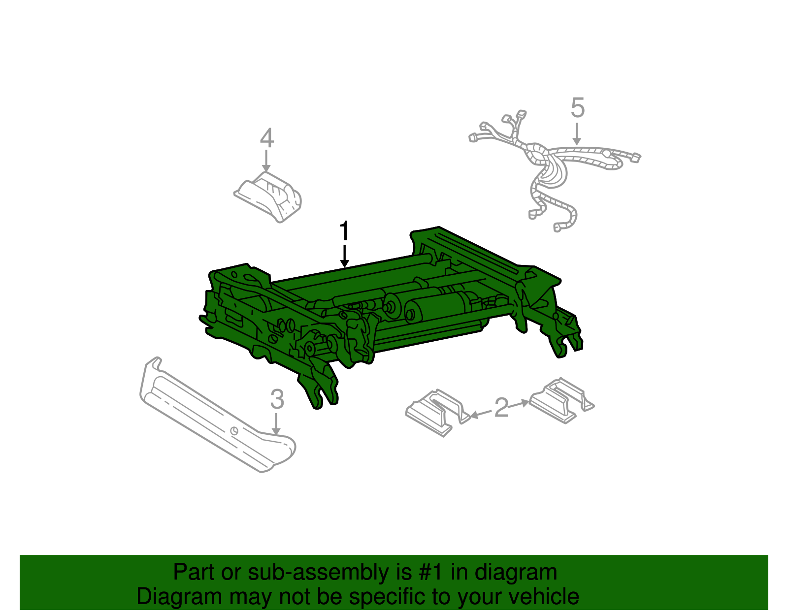 Driver Seat Adjuster - GM (88899121)