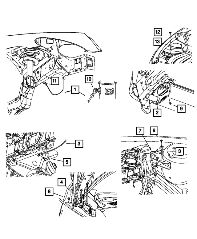 20012010 Mopar Ground Strap, Right 4794264AD National eStore