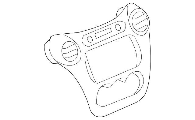 Plate Assembly, I/P Acsry Tr                  *Silver - GM (10391150)
