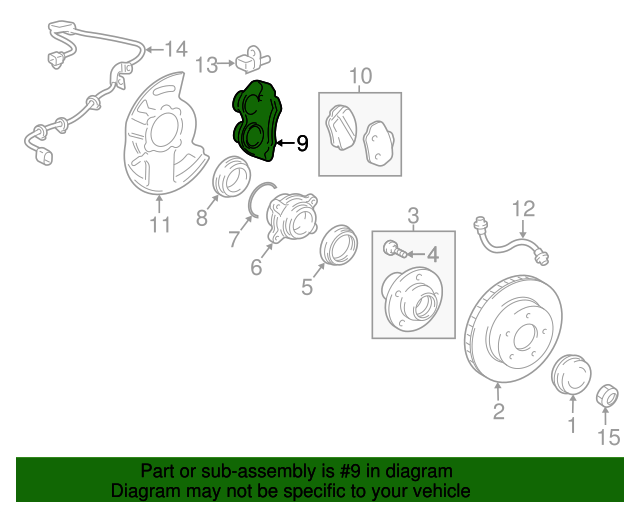 4775060261 Caliper For 20032009 Lexus GX470 Lexus OE Parts