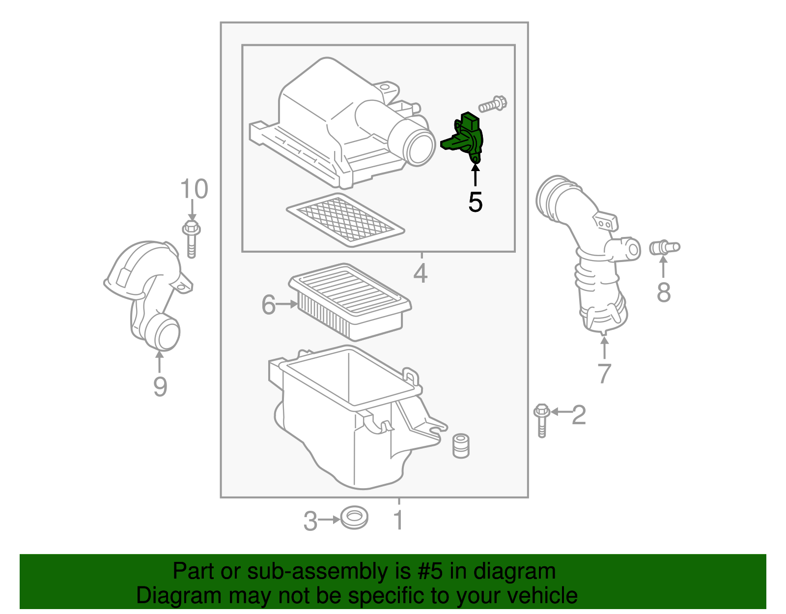 Mass Air Flow Sensor - Scion (22204-0V020)