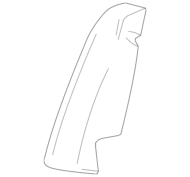 Sangria Rear Driver Side Seat Back Side Cover - Buick (90905456)