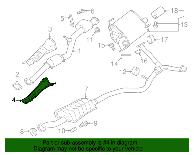 44651AE080 Exhaust Heat Shield 20142021 Subaru Subaru Parts Exchange