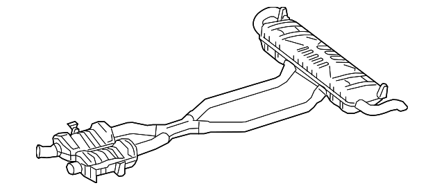 2015-2019 Mercedes-Benz Muffler & Pipe 166-490-08-35 | MB OEM Parts 2015-2019 Mercedes-Benz Muffler & Pipe 166-490-08-35 | MB OEM Parts