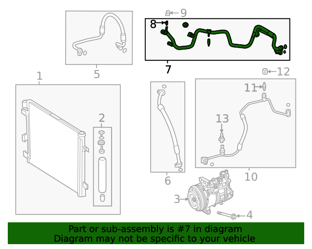 177-830-51-01 - Suction & Discharge Hose Assembly 2019-2023 Mercedes ...