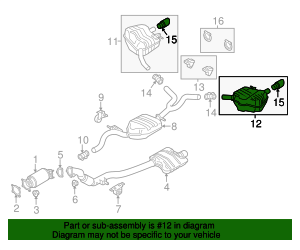 4G0-253-609-AG - Exhaust Muffler 2013-2017 Audi | AutoNationParts.com