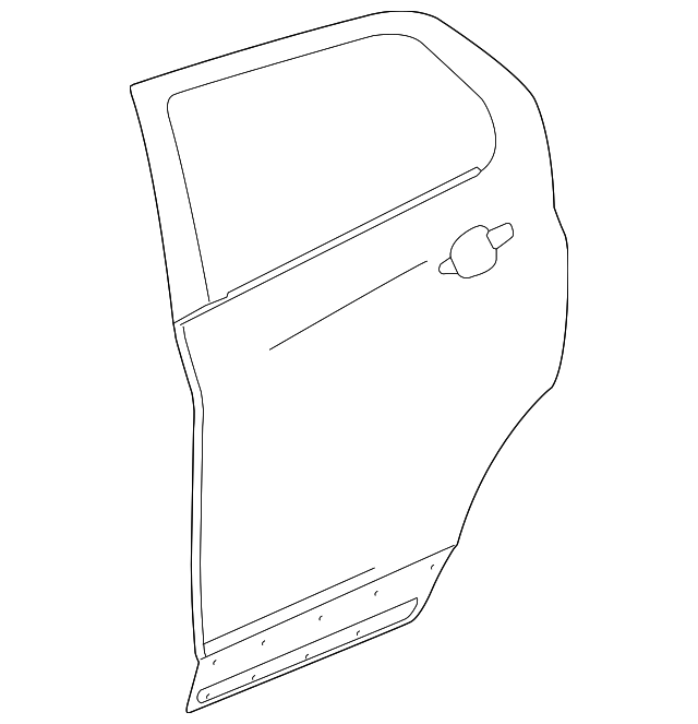 Passenger Side Rear Door Outer Panel - GM (95129433)