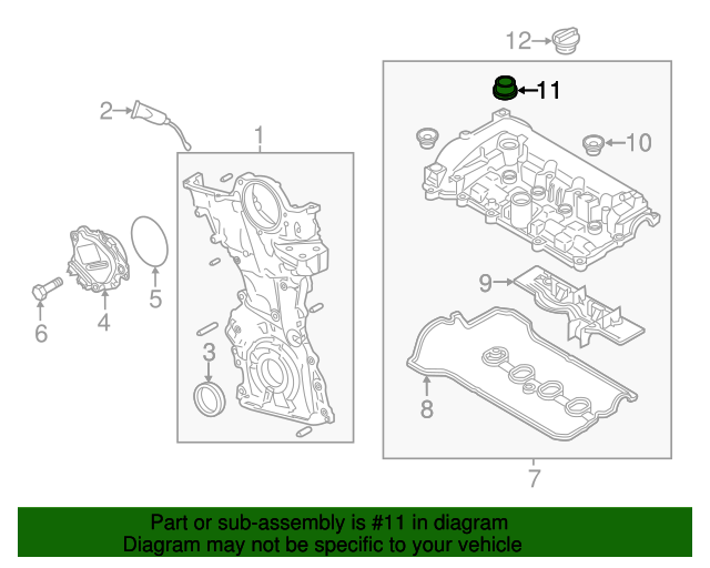 20122023 Mazda Engine Valve Cover Washer Seal PE01102D5 OEM Parts