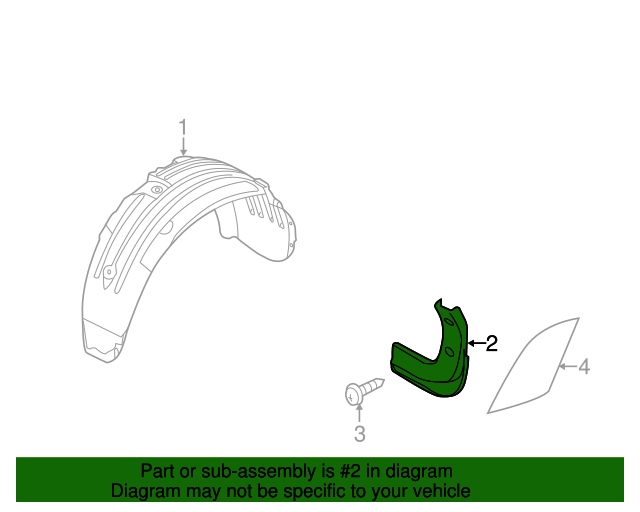 86841B2000 Mud Guard 20142016 Kia Soul Kia.Parts Store