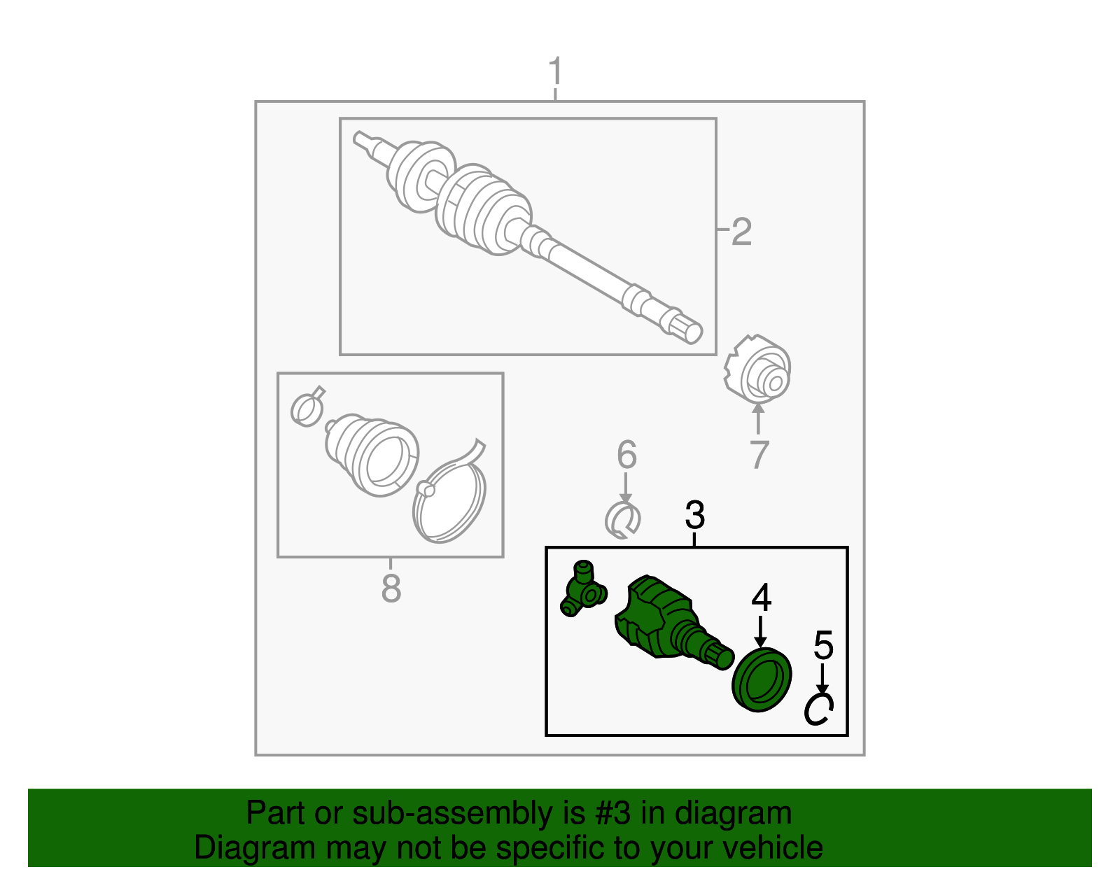 Inner Joint - Scion (43403-0W031)